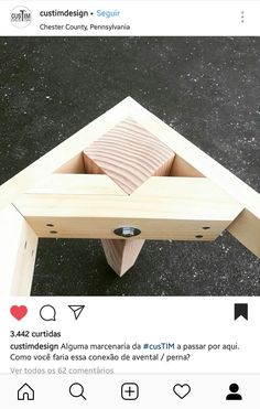 a wooden table that has been made out of plywood and some sort of wood