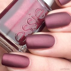 Nail Paint Shades, Velvet Nails, Pretty Nail Colors, Best Nail Art Designs, Essie Nail Polish, Essie Nail, Matte Nails, Cool Nail Art, Nail Polish Colors