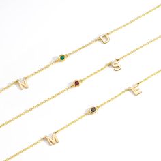 Safety Policy, Color Making, Ruby Emerald, Everlasting Love, Dainty Necklace, Initial Necklace, Solid Gold, Size Guide, Initials