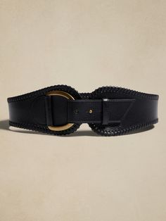 Llano Whipstitch Belt | Banana Republic Wide Black Belt, Belt Inspiration, Grassy Plains, Belts For Dresses, Waist Belt Women, Womens Belts, Black Waist Belt, Waist Belts, Sock Booties