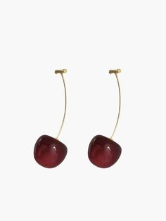 New Fashion Cherry Drop Earrings Dark Red Earrings, Burgundy Earrings, Cherry Drop Earrings, Apple Coloring, Grid Style, Red Earrings, Color Swatches, Colour Images, Accessories Earrings