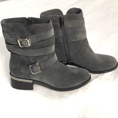 Vince Camuto Suede Leather Boots. Size 8.5 M Never Worn. Vince Camuto Boots, Suede Leather Boots, Vince Camuto Shoes, Vince Camuto, Suede Leather, Leather Boots, Bootie Boots, Ankle Boots, Women Shoes