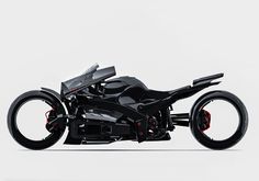 a black motorcycle is shown on a white background