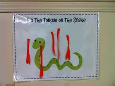 a sign that says i'm the tongue on the snake