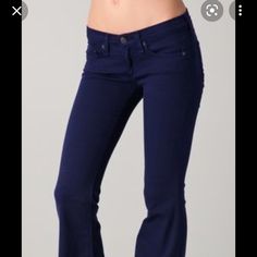 Worn Once Like New, Size 26. Thank You Rag & Bone, Colored Jeans, Flare Jeans, Like New, Blue And Purple, Wide Leg, Women Jeans, Purple, Blue