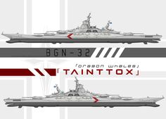 two ships are shown side by side with the words bgn - 32 on them