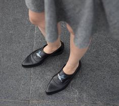 Black Leather Shoes, Women Flat Shoes, Black Slip On Shoes, Embroidered Flat Shoe, Custom Made Shoes Shoe Custom, Black Flat Leather Shoes, Bird Shoes, Black Leather Shoes Women, Leather Shoes Women Flats, Embroidered Flats, Black Leather Oxfords, Custom Made Shoes, Black Slip On Shoes