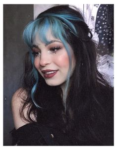 Stunning Blue Hair Dye Ideas with Bang Style for Girls #blue #hair #dye Today we are excited to show off you the Most Lovely & Hottest Ideas of Blue Hair Dye for those girls who want to update the hair look in these days. This is the Unique & Most Recent Style for young and celebrity girls. So you need to check out this look and must wear it in these days to enhance your hair beauty. Grunge Hairstyles, Girls Grunge, Blue Hair Dye, Hair Color Streaks, Hair Streaks, Dye Ideas, How To Style Bangs