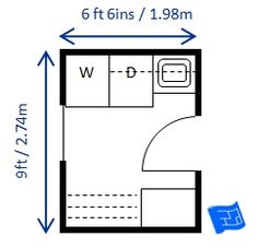 a floor plan for a bedroom with the measurements