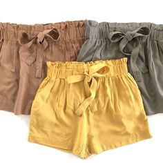 The cutest shorts are here! Featuring a tie front and pockets these shorts are an easy transition from casual days to dressing up for summer nights. Fabric Content: 100% Rayon Fashion Things, Outfit Inspo Summer, Dressing Up, Loose Shorts, Cute Summer Outfits, Cute Shorts, Casual Summer Outfits, Summer Nights, Outfits Aesthetic