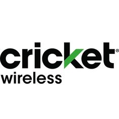 the cricket wireless logo is shown in black and green on a white background with text