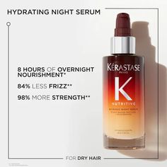 Kérastase Nutritive 8H Magic Night Serum

✨ Hydrate & Nourish Overnight with Kérastase

Intensive overnight serum for dry hair, providing 8 hours of deep hydration
Enriched with Iris Root extract and essential vitamins to restore and soften hair
Wake up to smoother, more manageable, and healthier-looking hair
✨ Transform your hair while you sleep with Kérastase’s 8H Magic Night Serum!

#Kérastase #Nutritive8HSerum #HairCareEssentials #DryHairTreatment #OvernightHydration #TrendingNow Kerastase Nutritive, Kerastase Hair, Night Hair, Morning Hair, Magic Night, Night Hairstyles, Hair Oil Serum, Hair Concerns, Hydrate Hair