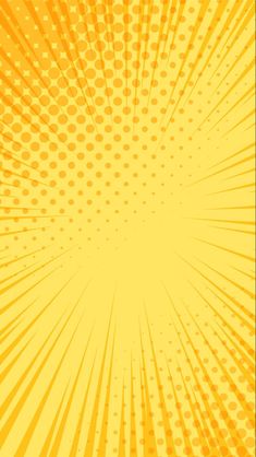 an abstract yellow background with halftone dots in the center and sunbursts