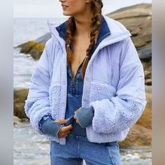 Free People Adventure Awaits Fleece Hood Fur Contrast Sherpa Jacket! Nwot - Sky Blue - Size Large - Super Plush, Made To Keep You Toasty On A Cold Winter Day. *Line Through The Tag To Prevent Reselling* Blue Long Sleeve Fleece Jacket For Winter, Cozy Blue Outerwear For Winter, Cozy Blue Winter Outerwear, Blue Casual Fleece Jacket For Winter, Casual Blue Fleece Jacket For Winter, Cozy Blue Hooded Jacket For Winter, Cozy Blue Hooded Winter Jacket, Blue Hooded Fleece Outerwear, Blue Fleece Hooded Jacket For Fall