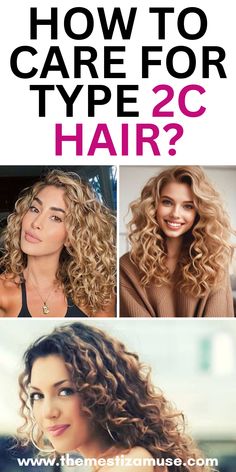 Healthy Wavy Hair Tips, Curl Type Chart, Type Of Curls, Type 2c Hair, Type 3a Hair, Hair Doodle, Type 3 Hair, Hair Tips And Tricks, 2c Hair