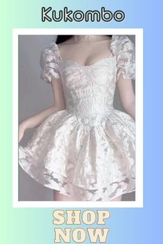 https://www.kukombo.com/products/kukombo-square-neck-puff-sleeve-dress-female-summer-high-waist-a-line-skirt-fairy-tale-cute-princess-puffy-skirt-girl-kawaii-dress?utm_source=idealPin Square Neck Puff Sleeve Dress, Puff Sleeve Pattern, Puffy Skirt, Kawaii Dress, Cute Princess, Puff Sleeve Dress, Puffed Sleeves Dress, Sleeves Pattern, A Line Skirt