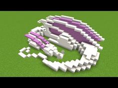 Minecraft Tutorial How to build a sleepy Dragon - YouTube Minecraft Dragon Statue How To Build, Minecraft Building Gradient, Minecraft Underwater Statue, Minecraft Bed Inspiration, Minecraft Builds Greenhouse, Minecraft Ribcage Build, Fairytale Builds Minecraft, Dragon Egg Build Minecraft, Minecraft Medieval Chandelier