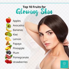 Fruits For Glowing Skin, Glow Up Skin, Clear Healthy Skin, Magnesium Benefits, Anti Aging Food