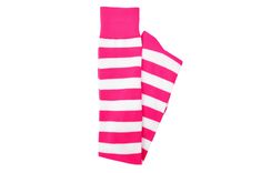 These ladies rugby style thigh high socks are perfect for a variety of occasions! They come in an array of fun and vibrant colors as well. They are a must have for your next sporting event, costume or just to add a pop of color to your day to day outfits! Fits Shoe Size: Ladies 4-10 97% Polyester, 3% Spandex Machine wash cold with like colors. Use only non-chlorine bleach as needed. Tumble dry low. Made in China Designed by Everything Legwear in the USA. Sporty Pink Cotton Socks, Casual Stretch Pink Leg Warmers, Pink Socks For Stocking Stuffers, Pink Sports Socks, Pink Cotton Socks For Stocking Stuffers, Trendy Stretch Pink Socks, Trendy Pink Thigh High Legwear, Playful Fitted Pink Socks, Trendy Pink Stretch Socks