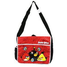 They are planning their attack! ; Angry Birds messenger bag; Features a small collection of organizer pockets under the flap; Officially licensed product; Zippered main compartment; Measures 12in (30.5cm) tall and 15in (38cm) wide Size: One Size.  Color: Multicolor.  Gender: male.  Age Group: adult. Funky Bags, Angry Birds, Messenger Bags, Cloth Bags, Messenger Bag, Age Group, Bag Accessories, Black And Red, Mens Accessories