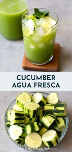 cucumber agua fresca is an easy and healthy drink