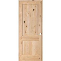 an unfinished wooden door on a white background