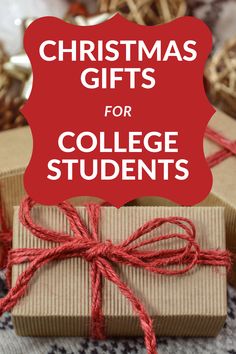 christmas gifts for college students with text overlay