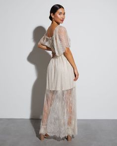 A showstopping number for wedding season and special formal events. The Iconic Entrance Lace Maxi Dress features a sweetheart neckline, short sleeves, and an underlayer that hits at mid-thigh. Flowy fit Sweetheart neckline Short sleeves Lace fabrication Self: 100% Nylon, Lining: 100% Polyester Feminine Short Sleeve Lace Maxi Dress, Bohemian Short Sleeve Lace Mini Dress, Maternity Lace Maxi Dress With Short Sleeves, Beach Boho Lace Dress With V-neck, Bohemian V-neck Dress With Scalloped Lace, Lace Maxi, Lace Maxi Dress, Trending Now, Wedding Season