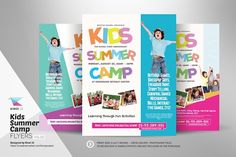 the kids summer camp flyer template