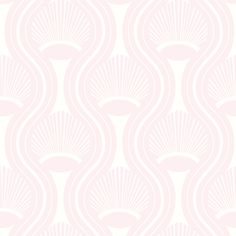 a white and pink wallpaper with an abstract design