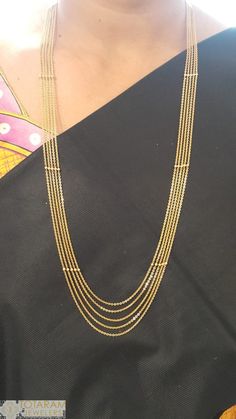 2.5 Grams Gold Necklace, Beads With Gold Jewellery, Laxmi Coin Necklace, Pagadalu Chains, Step Chains Designs, Women Gold Chain Designs, Gold Necklace Designs Simple, Fancy Gold Chain For Women, Chandraharam Latest Designs