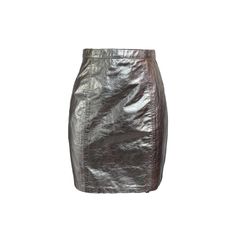 Details: Brand: L & U Fashions Era: 1980s Material: Genuine Leather Color: Silver Metallic Condition - Very Good Zip & Snap Closure At Back High Waisted Measurements: Waist: 25" Hips: 34" Length: About 18" Marked A Size 5/6, Fits Like A Size 25 / Xs/S. (Taken Flat + Doubled For Bust, Waist, Hip; Stretched Measurements Included When Applicable) All Sales Are Final. Please Check The Measurements And Email Us If You Have Any Questions! Fitted Metallic Skirt For Fall, Silver Leather Skirt, Skirts Vintage, Vintage Skirt, Skirt Fashion, Vintage Silver, Snap Closure, Silver Fashion, Leather Skirt