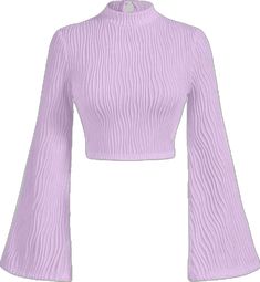 Fitted Cropped Winter Top, Casual Purple Ribbed Top, Fitted Winter Crop Top, Purple Ribbed Stretch Top, Purple Stretch Ribbed Tops, Stretch Purple Ribbed Tops, Stretch Ribbed Purple Tops, Purple Long Sleeve Stretch Crop Top, Purple Stretch Long Sleeve Crop Top