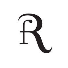 the letter r is shown in black and white