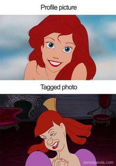 the little mermaid and ariel from disney's animated movie, which is being compared by each