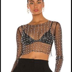 Great Top To Wear As An Overlayer Top For A Night Out Or Holiday Party. The Top Has Pearls And Iridescent Beads For A Shimmer. Be Confident And Rock This Top!!! Sold Out!!! Price Firm! Glamorous Sequined Mesh Top For Evening, Summer Embellished Mesh Top For Evening, Summer Evening Embellished Mesh Top, Embellished Mesh Top For Summer Evenings, Glamorous Sheer Tops For Club, Glamorous Sequined Mesh Top For Night Out, Glamorous Sequined Mesh Top For Party, Glamorous Party Mesh Top With Sequins, Glamorous Sheer Top For Night Out