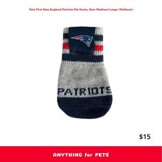 a pair of new england patriots socks for pets