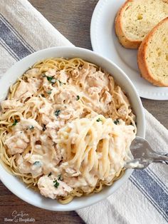 Angel Chicken is a comforting, creamy pasta dish that’s a breeze to prepare. This tender chicken in a delectably rich sauce mixed with angel hair is sure to please even the pickiest eaters, and is perfect for a weeknight dinner or a potluck. Plus it freezes beautifully!