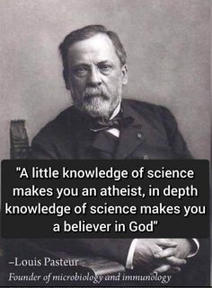 a quote from louis paster about science