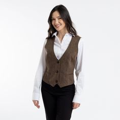 Ever want to wear a jacket, but not commit to sleeves? Enter the Service Vest. These high quality vests add a polished look to any service industry employee, whether you're serving up sushi omakase or mixing a Corpse Reviver No. 2 behind the bar. They feature a tailored fit with built-in stretch, adjustable satin back, functional pockets, and a button front. Features: Single Breasted Front Button Closure, Twin Front Pockets, Adjustable Cinch Back, Stretch Self for Comfort and Mobility. Material: Winter Business Casual Vest With Pockets, Business Casual Winter Vest With Pockets, Tailored Business Vest For Fall, Tailored Vest For Business In Fall, Fall Business Vest With Pockets, Business Vest With Pockets For Fall, Classic Vest For Workwear In Fall, Classic Vest For Work In Fall, Classic Workwear Vest For Fall