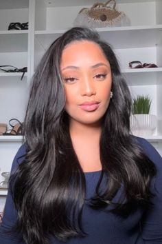 Hair:👉🏾Natural Black Body Wave No Lace Glueless Long Headband Wig 100% Human Hair Model Length: 22 inches #luvme #luvmehair #luvmeforyou