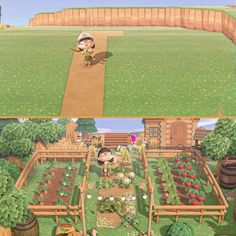 the garden in animal crossing is full of plants and animals, but no one can tell what they are