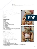 the instructions for how to make a teddy bear doll