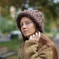 Women's Wool Knit Hat Winter Hat Merino Wool Helsinki - Etsy Ukraine Brown Knitted Hat For Fall, Hand Knitted Wool Hats For Fall, Hand Knitted Wool Beanie For Fall, Chunky Knit Wool Hat For Fall, Chunky Knit Hat For Outdoor Fall Activities, Winter Wide Brim Yarn Hat, Knitted Merino Wool Hat For Cold Weather, Brown Crochet Hat With Soft Knit For Winter, Chunky Knit Outdoor Hat For Fall