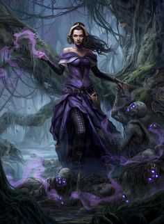 Liliana Vess - MTG Wiki Magali Villeneuve, Robin Hobb, Creature Fantasy, Pop Culture Art