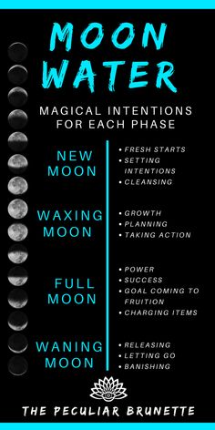 Make Moon Water, Moon Spells, Magia Das Ervas, Moon Water, New Moon Rituals, Wiccan Magic, Full Moon Ritual, Wiccan Spell Book