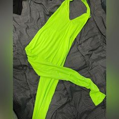 Neon Green Halter Jumpsuit For Women’s. Runs True To Size. Lots Of Stretch. Fitted Green Halter Neck Jumpsuit, Green Stretch Halter Neck Jumpsuit, Green Stretch Halter Neck Jumpsuits And Rompers, Green Halter Neck Jumpsuit With Stretch, Green Stretch Jumpsuits And Rompers For Party, Green Fitted Backless Jumpsuits And Rompers, Fitted Green Jumpsuit, Chic Green Backless Bodysuit, Fitted Halter Neck Jumpsuit For Loungewear