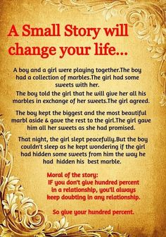 a small story will change your life quote on an old parchment paper with gold swirls