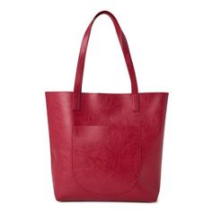 Step through every season with the Time and Tru Calvin Tote Bag which will complement your casual look. Size: One Size. Color: Red. Gender: female. Age Group: adult. Casual Burgundy Bags For Daily Use, Red Casual Bags For Shopping, Casual Burgundy Shoulder Bag With Zipper Closure, Red Rectangular Shoulder Bag With Pockets, Red Double Handle Bag With Pockets, Casual Red Hobo Bag With Zipper Closure, Casual Red Hobo Bag, Red Shoulder Bag With Pockets For Shopping, Trendy Red Bag For Everyday Use