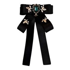 PRICES MAY VARY. Easy to Use: The locking brooch pin back can make you clip your bow tie quickly and easily. Bowtie Size: 11.5 x 20 cm/4.52" x7.87" Velvet Ribbon Bow, Tie Brooch, Ribbon Bow Tie, Jewelry For Wedding, Women Ties, Powerful Art, Art Dress, Collar Jewelry, Tie Accessories